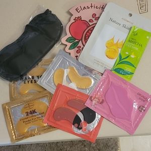 Mask; face, eye and lip...with a small cosmetic bag.